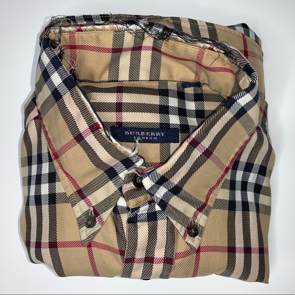 Burberry Long Sleeve Checked Shirt
